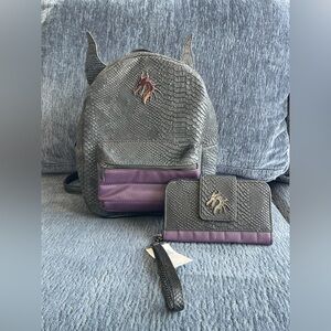 Maleficent Dragon Scale Backpack and Wallet